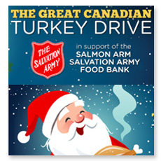 EZ Rock Salmon Arm Great Canadian Turkey Drive landing page